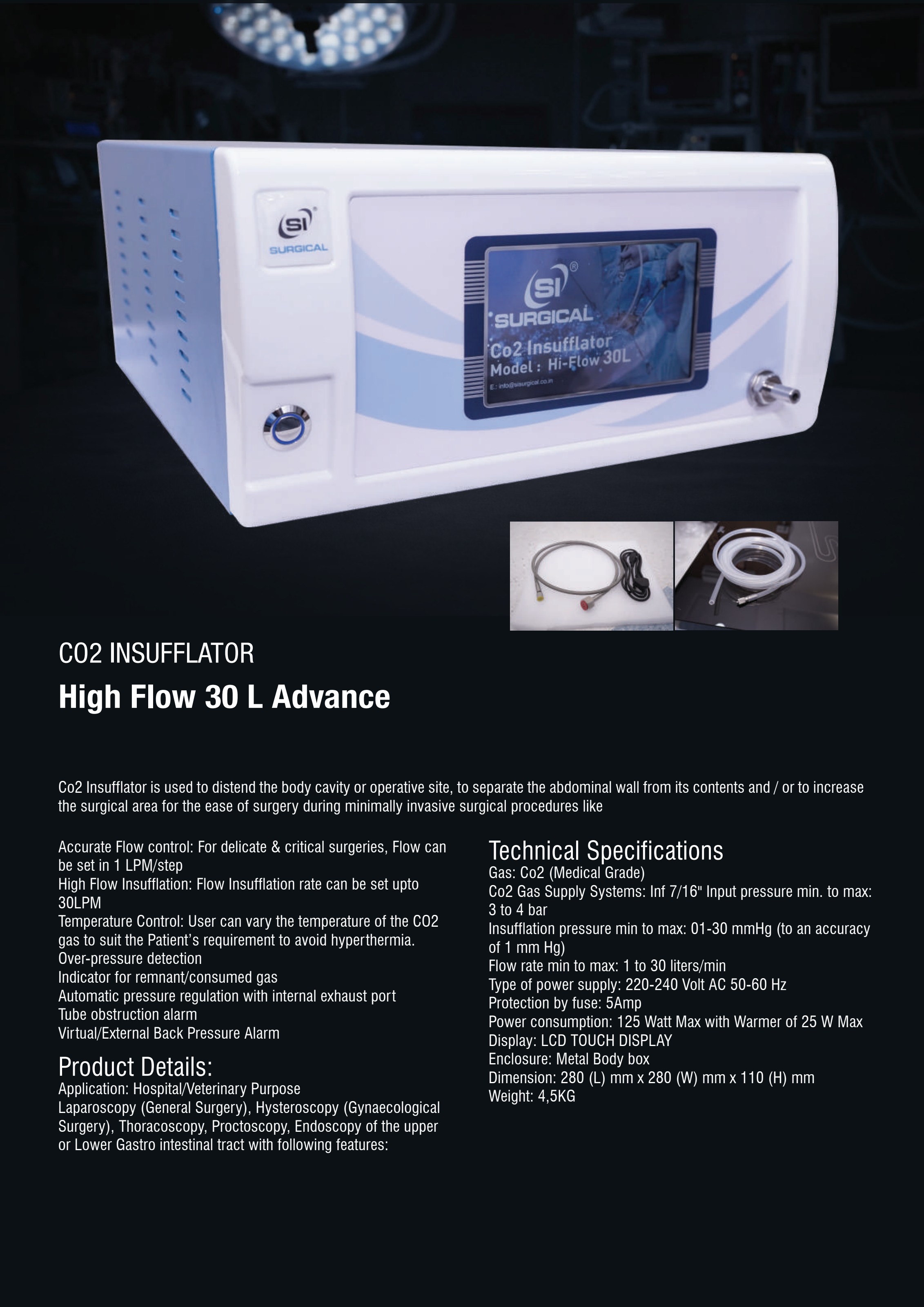 CO2 Insufflator High Flow 30 L Advance