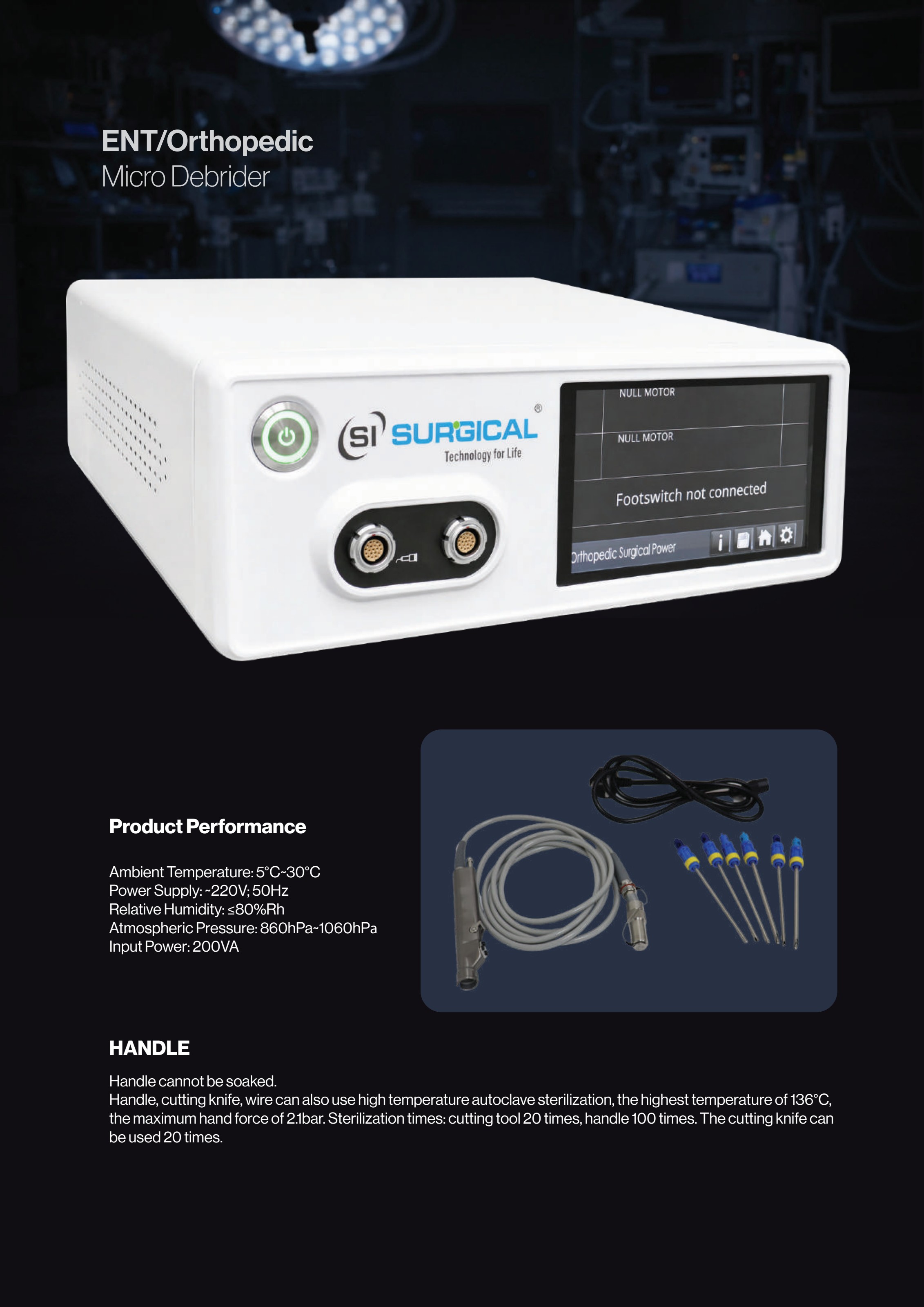 ENT / Orthopedic Micro Debrider